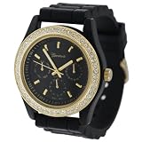 Geneva Women's Platinum Silicone Watch