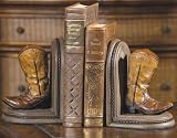 Cowboy Boot Bookends Resin Western Boot