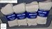 White Diabetic Socks, Crew Style, MEN Size 10-13, 1 dozen Pairs