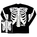 Misfits - Bones - Glow-In-The-Dark Long Sleeve Black T-Shirt - Large