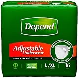Adjustable Underwear, Super Absorbency, L/XL, 16ct (Quantity of 1)