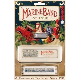 Hohner 1896 Marine Band Harmonica with Extra Mini Harmonica: Musical Instruments