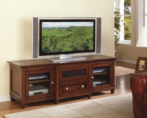 Kathy Ireland Home by Martin Furniture Bradley Wood Plasma TV Stand in Cherry Finish