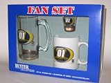 MARK MARTIN #01 3 Piece Logo COFFEE MUG / SHOT GLASS / Glass BEER MUG Set