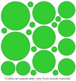 34 Green Polka Dot Wall Stickers Decal Decor Mural