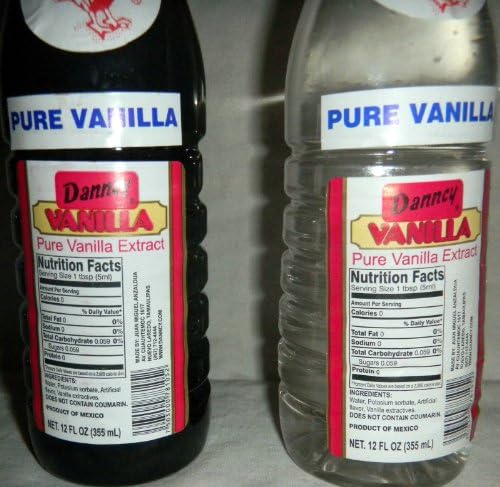 4 X Mixed Danncy Pure Mexican Vanilla Extract From Mexico 12oz Each 4 Plastic Bottle Lot Sealed