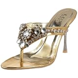 Pleaser Women’s Jewel-09 Thong Slide,Gold Metallic PU,11 M US thumbnail