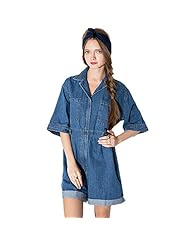 Denim Winter Elbow Length Sleeves Midi Dress 