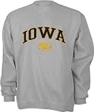 Iowa Hawkeyes Grey Tackle Twill Crewneck Sweatshirt