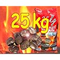 25 kg EXTRAZIT Silberbrikett Kohlen Briketts Steinkohle Eierkohlen (Grundpreis: 1,15 EUR/kg)
