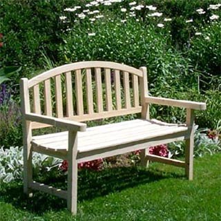 Tidewater Workshop Terrace Cedar Park Bench Size - 4 feet