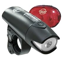 Planet Bike Beamer 1 and Blinky 3 LED Bicycle Light Set