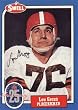 Lou Groza Autographed 1988 Swell Hall of Fame Card #46 - Cleveland Browns