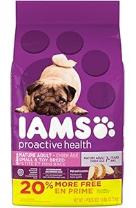 IAMS PROACTIVE HEALTH Mature Adult Small and Toy Breed Dry Dog Food 6 Pounds IAMS PROACTIVE HEALTH Mature Adult Small and Toy Breed Dry Dog Food 6 Pounds