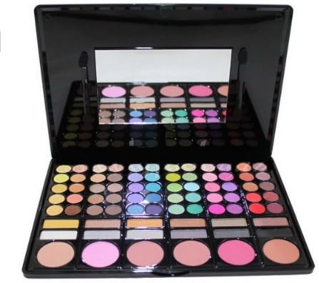 Color Eyeshadow Cheek Blush Pressed Powder Make up Set 78 Color