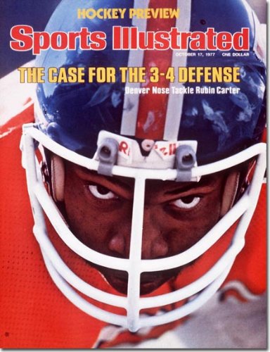Rubin Carter Denver Broncos (Sports Illustrated Magazine - October 1977) HOCKEY PREVIEW
