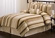 Cambridge Stripe Queen Size Comforter Set with Bonus Pillows