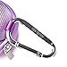 Case Star Purple Earphone handsfree headset HARD EVA Case - Clamshell/MESH Style with Zipper Enclosure, Inner Pocket, and Durable Exterior + Silver Climbing Carabiner With Case star cellphone bag