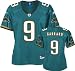 David Garrard Reebok Teal Premier Jacksonville Jaguars Women's Jersey - Large