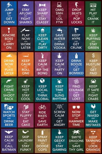 Empire 379450 Keep Calm - Parody - Fun-Poster Keep Calm Spr&uuml;che - Gr&ouml;sse 61 x 91.5 cm