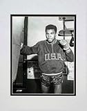 Muhammad Ali Punching The Bag #4 Double Matted 8 X 10 Photograph (Unframed)