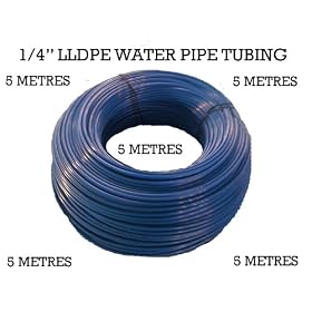 Nature's Water 5 metres of 1/4" Tubing LLDPE Blue for RO Water Filter System & American Style Fridge Freezer