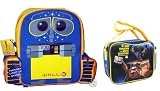 Disney Pixar Wall-e Backpack + Wall-e Soft Lunchbox with Bonus Water Bottle