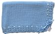 Handmade Baby Blanket - Baby Blue (Hand-crocheted Border) Handmade Baby Blanket - Baby Blue (Hand-crocheted Border)