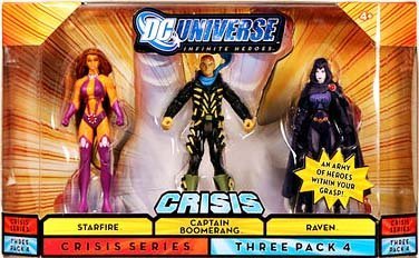  Mattel DC Universe Infinite Heroes 3-Pack Starfire / Boomerang / Raven