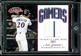 2002 Donruss Originals Gamers Luis Gonzalez Game Worn Jersey #ed/500 Arizona Diamondbacks Baseball Card - Mint Condition - In Protective Screwdown Case!