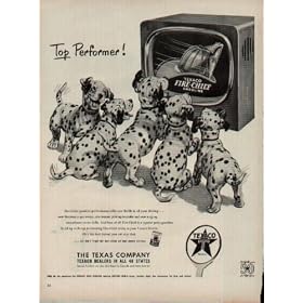 Texaco Dalmations, Top Performer!" ...... 1952 Texaco Dalmatians 50th Anniversary Ad, A2586A