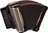 Hohner Corona II T Xtreme FBbEb Accordion, Black