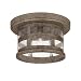 Capital Lighting 9956CS Mission Hills 3-Light Outdoor Ceiling Fixture Creek Stone with Seeded Glass