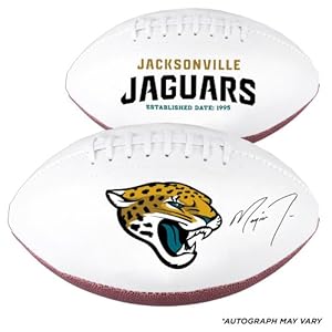 Jacksonville Jaguars Marqise Lee 2014 NFL Draft Autographed White Panel Football - Memories - Mounted Memories Certified