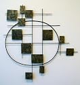 Abstract Modern Contemporary Large Block Wall Art