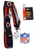 Chicago Bears Lanyard with Ticket Holder and Logo Pin