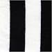 Soft Knit Striped Scarf - Black & White Image #2