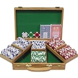 300 Chip Ace/King Suited 11.5g Set w/Genuine Oak Case