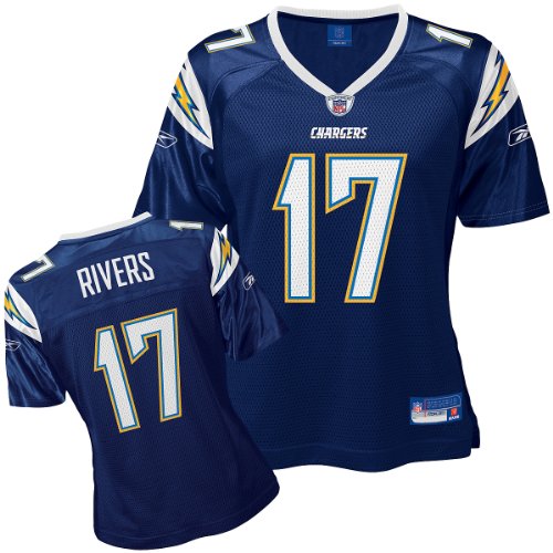 Philip Rivers Reebok Navy Replica San Diego Chargers Women's Jersey - X-Large
