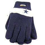 Dallas Cowboys Thinsulate Lined Acrylic Gloves (2-Tone White Stripe)
