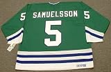 ULF SAMUELSSON Hartford Whalers 1989 CCM Throwback Away NHL Hockey Jersey, MEDIUM