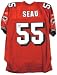 Junior Seau Miami Dolphins Autographed Orange Jersey