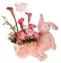 Tiny Feet Baby Girl Flower Gift Set