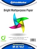 Printworks Bright Multipurpose Paper, 8.5 x 11 Inch, 24-Pound, Assorted Colors, 100 Sheets (00576)