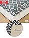 Mellanni California King Sheets Set - 4 PC Iconic Collection Bedding Sheets & Pillowcases - Luxury, Extra Soft, Cooling Bed Sheets - Deep Pocket up to 16 inch (Cal King, Quatrefoil Silver - Gray)
