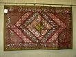 Earthy Maroon Beaded Vintage Sari Tapestry Wall Throw 60x40