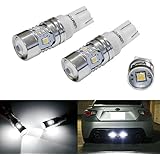 iJDMTOY&reg; Super Bright 2835-Chipset 168 2825 912 920 921 LED Bulbs For Backup Reverse Lights or Parking Position Lights, Xenon White