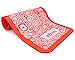 Yes4All Premium NBR Exercise Yoga Mat Printed Design – Foam Yoga Mat High Density 1/2 inch Extra Thick – Thick Yoga Mat with Carrying Strap (Paisley Punch Red)
