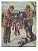 National Sportsman - Two Hunters with their Dogs Take a Fox Out of a Foxtrap, c.1921 Premium Poster Print, 24x32