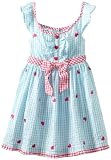 Young Hearts Girls 2-6X 1 Piece Woven Bow Dress